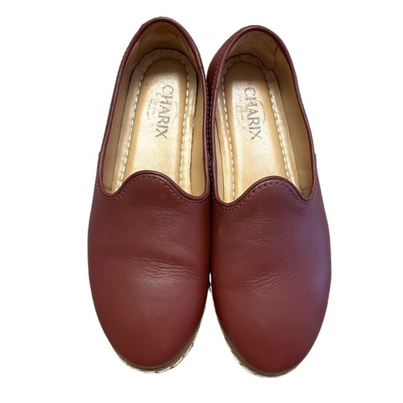 CHARIX Women's Cognac Maroon Red Leather
Loafer Flats Size 38 (8) - Picture 9 of 13